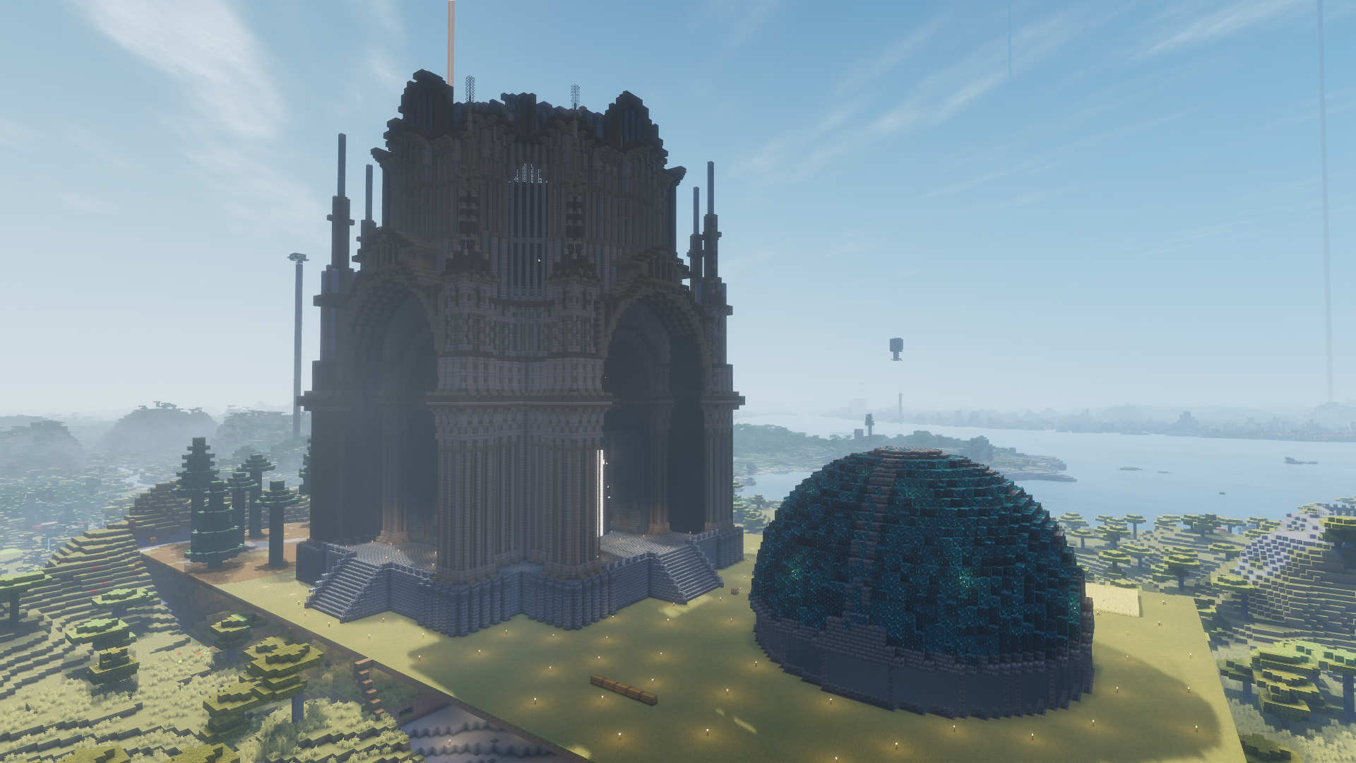 Screenshot of a build on Fortunecraft