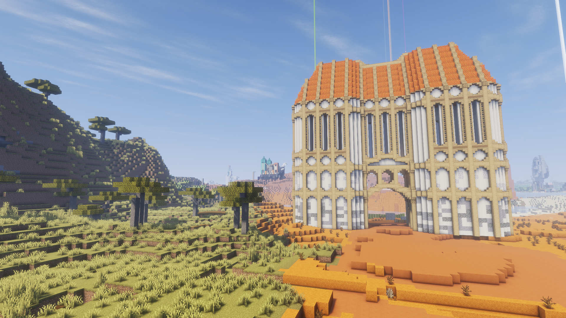 Screenshot of a build on Fortunecraft