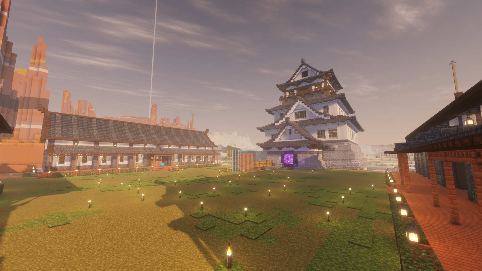 Screenshot of a build on Fortunecraft