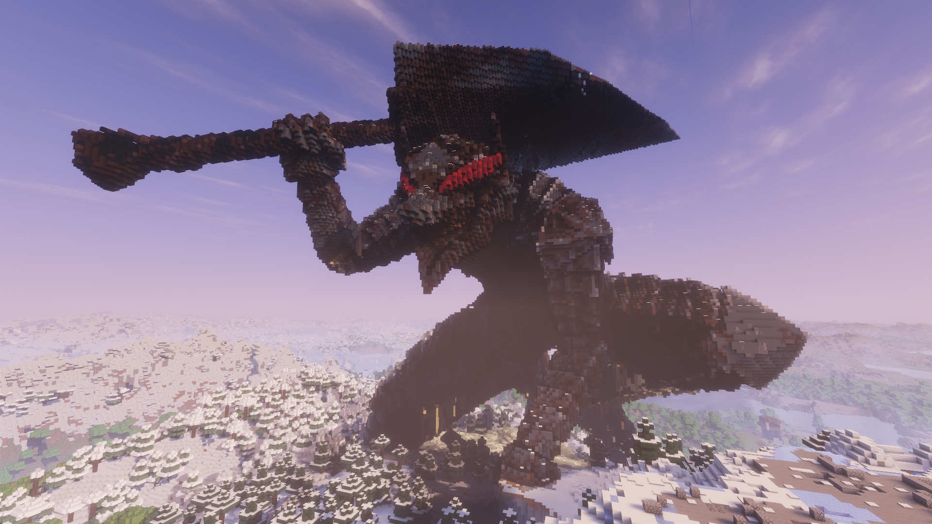 Screenshot of a build on Fortunecraft